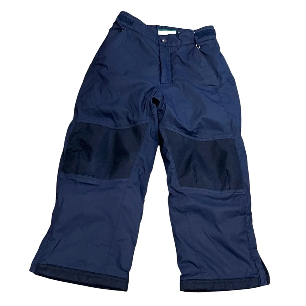 L.L.Bean navy blue cold buster snow pants reinforced knees size 5-6